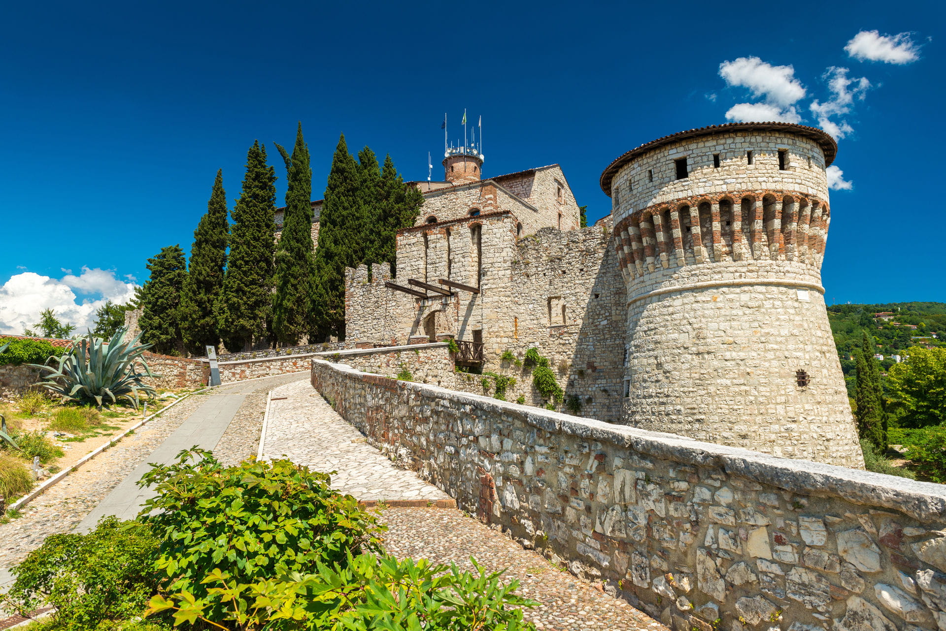 High quality hoto of Brescia Castle - Italy