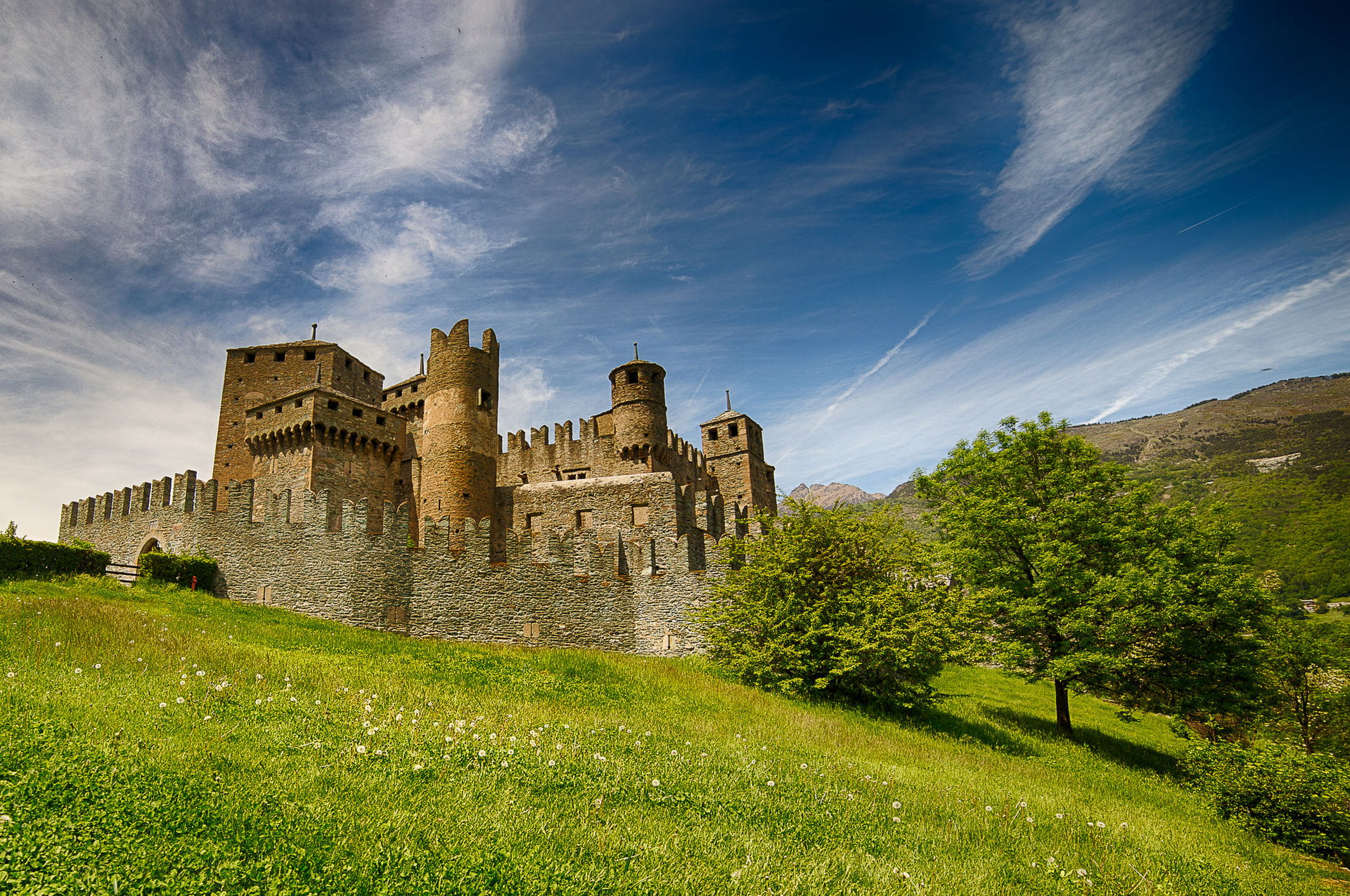 High quality hoto of Fenis Castle - Italy