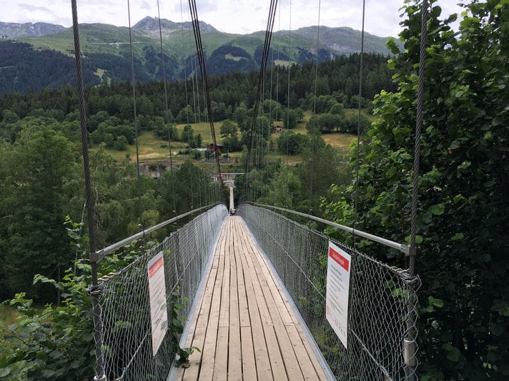 Quality photo of Goms Suspension Bridge - Switzerland