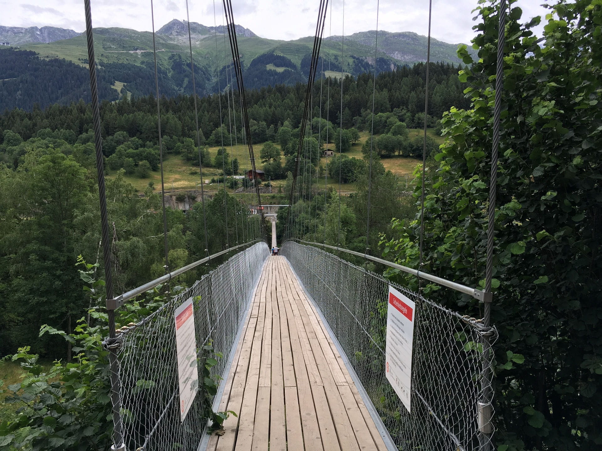 High quality hoto of Goms Suspension Bridge - Switzerland