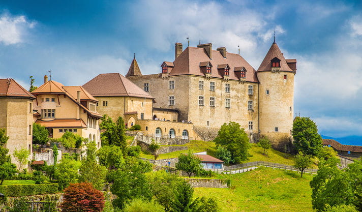 Quality photo of Gruyeres Castle - Switzerland