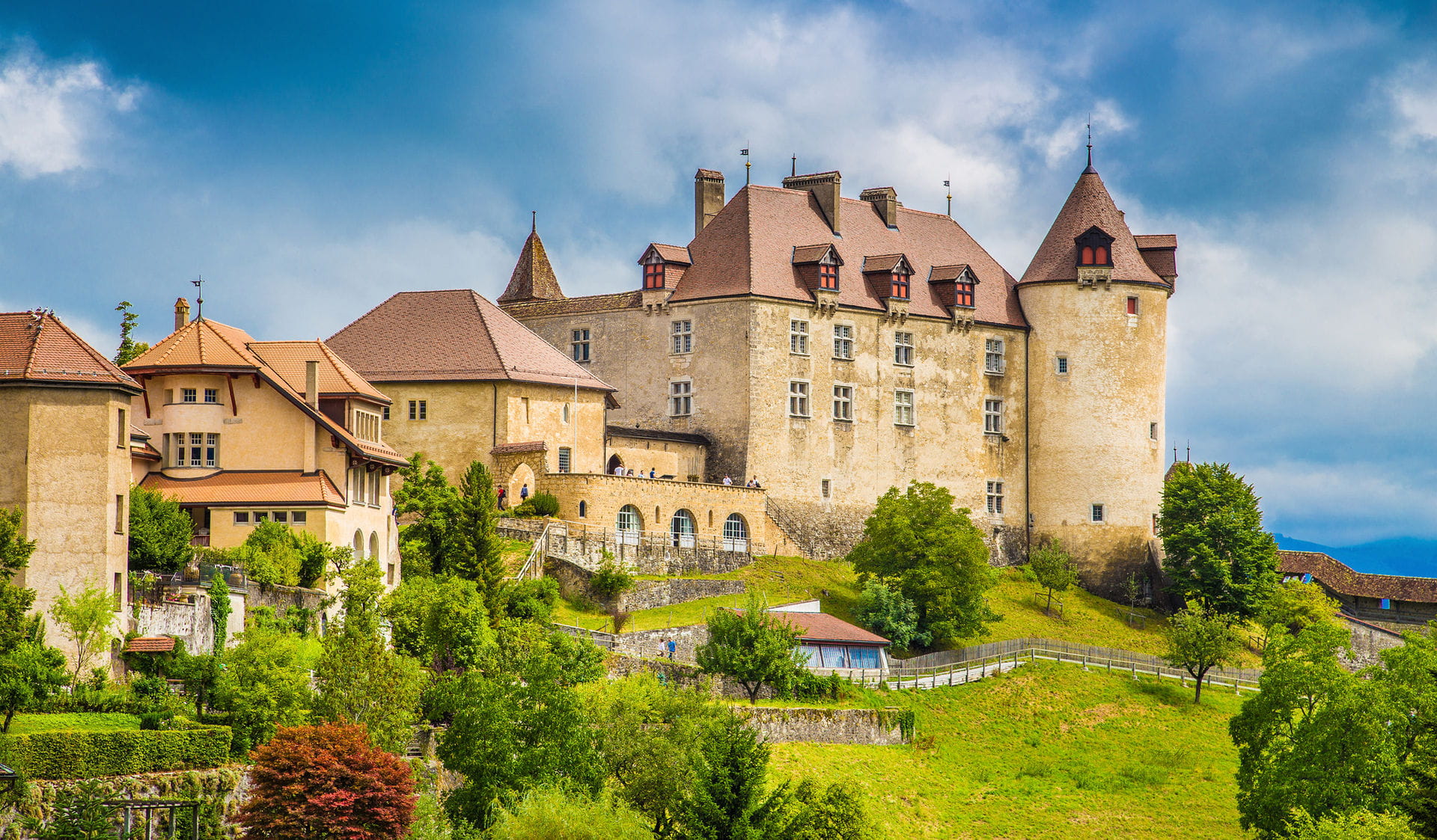 High quality hoto of Gruyeres Castle - Switzerland