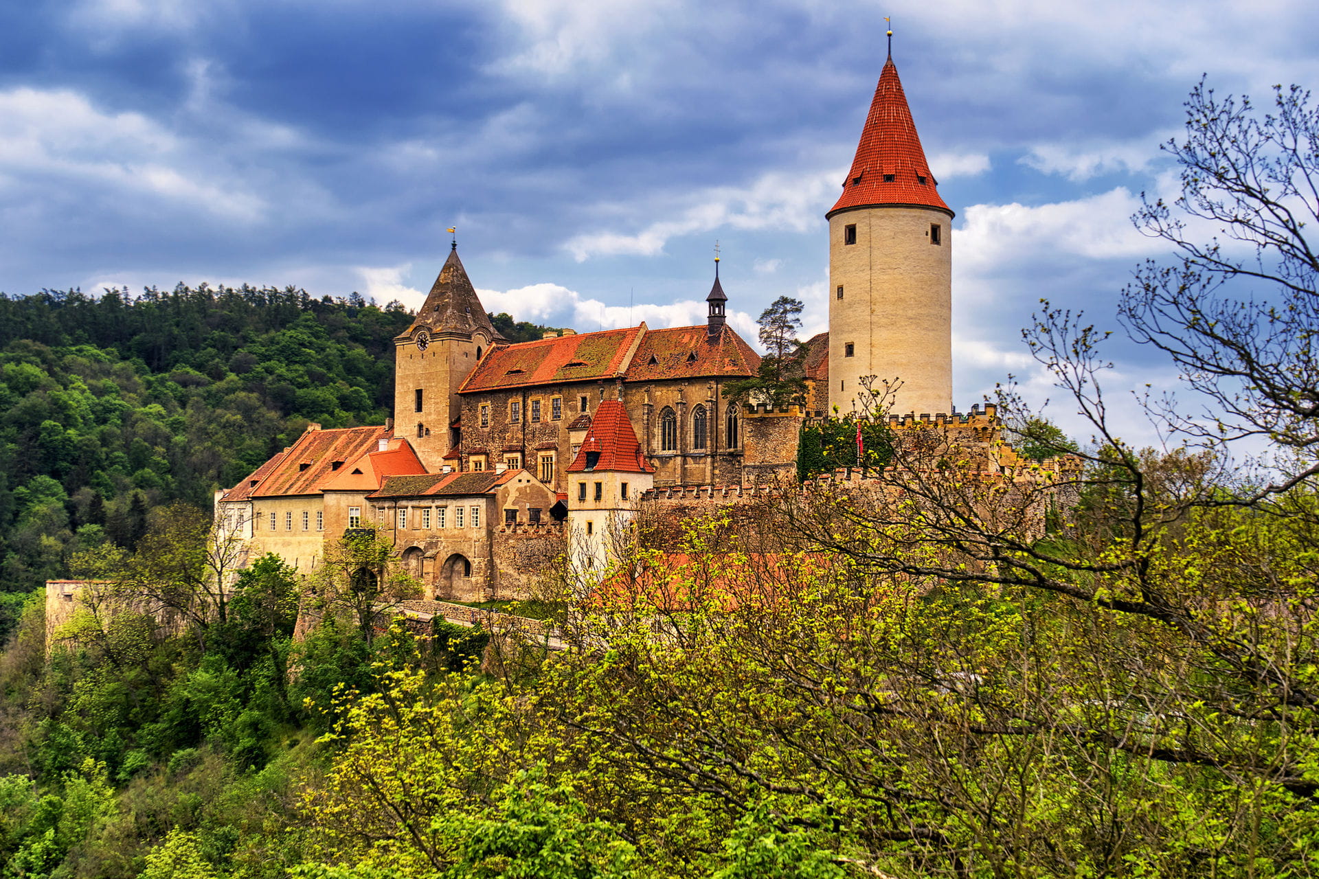 High quality hoto of Krivoklat Castle - Czech Republic