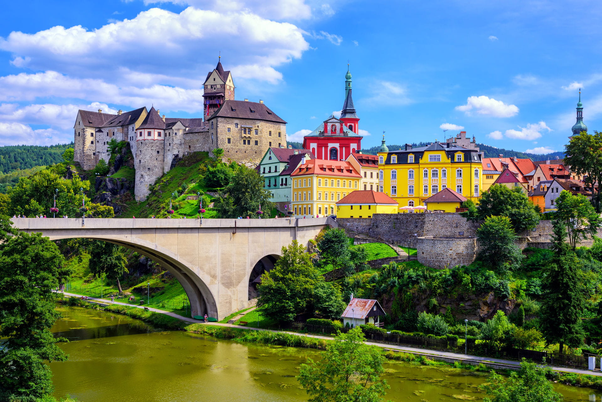 High quality hoto of Loket Castle - Czech Republic