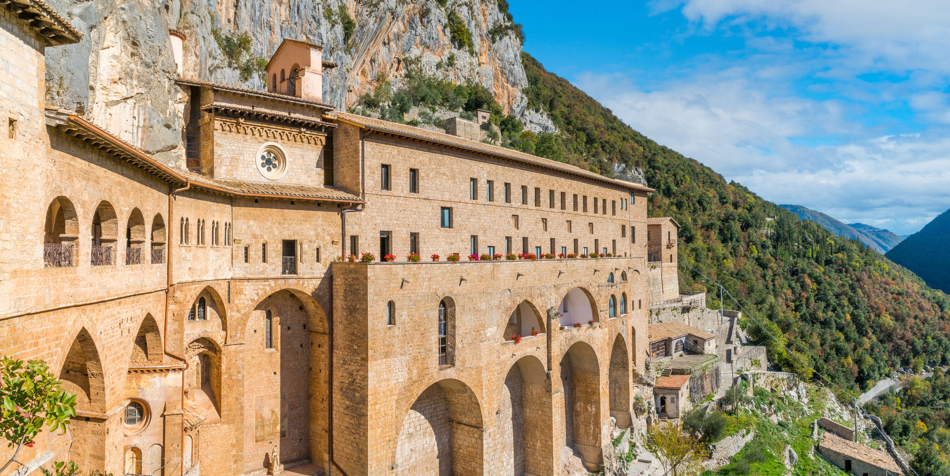 Visit Shrine of the Sacred Cave of St. Benedict - Italy High quality hoto of Shrine of the Sacred Cave of St. Benedict - Italy