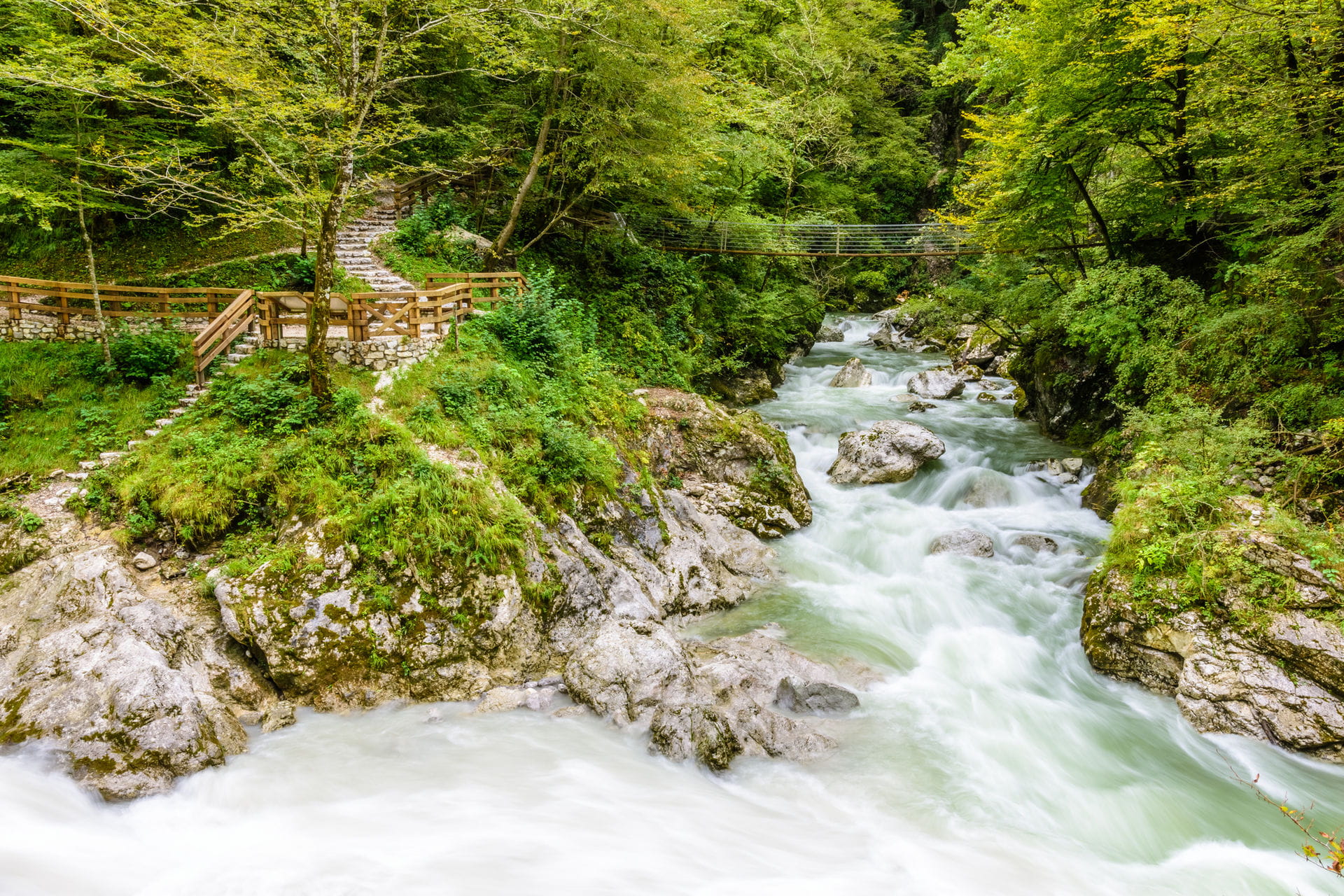 High quality hoto of Tolmin Gorges - Slovenia