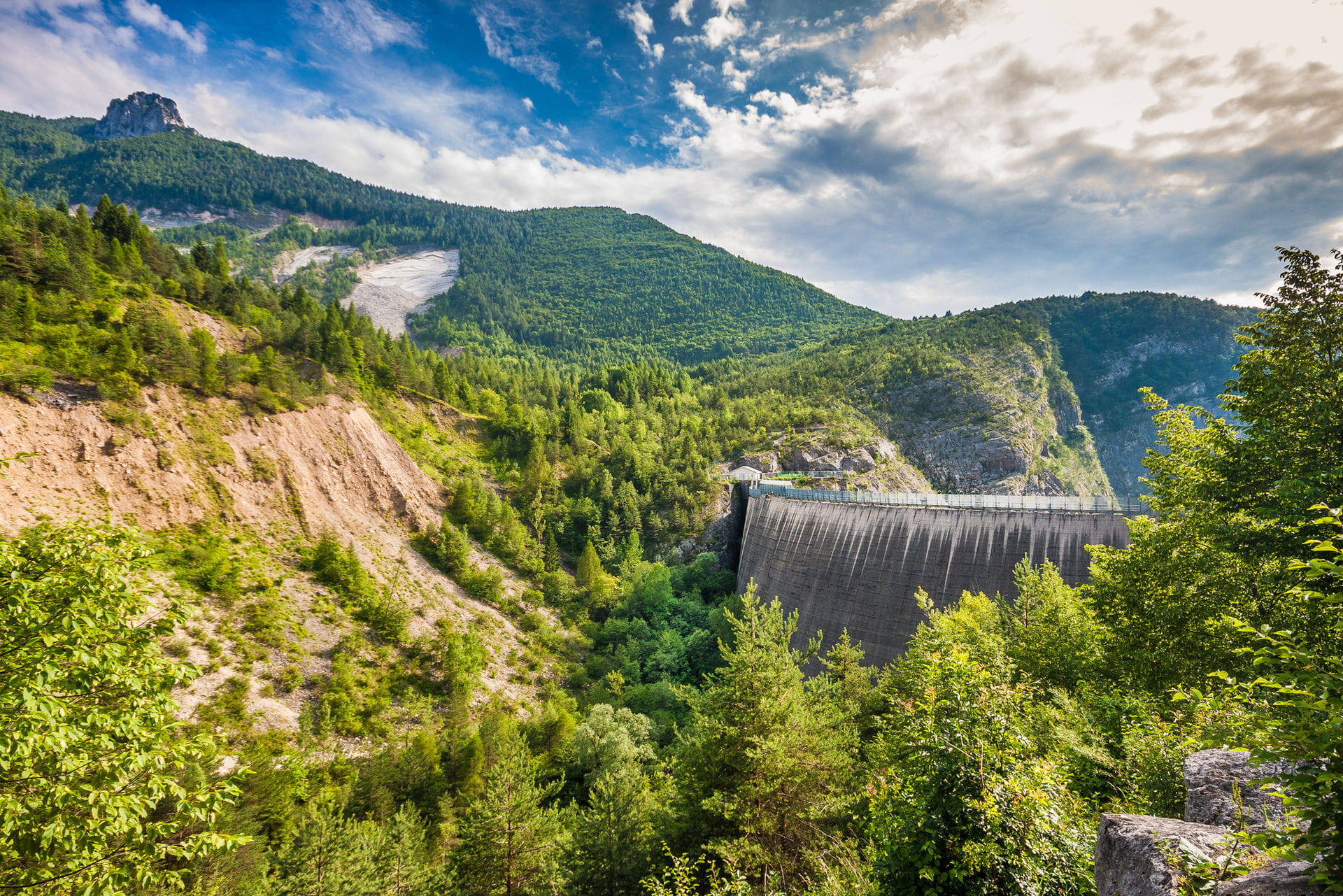 High quality hoto of Vajont Dam - Italy