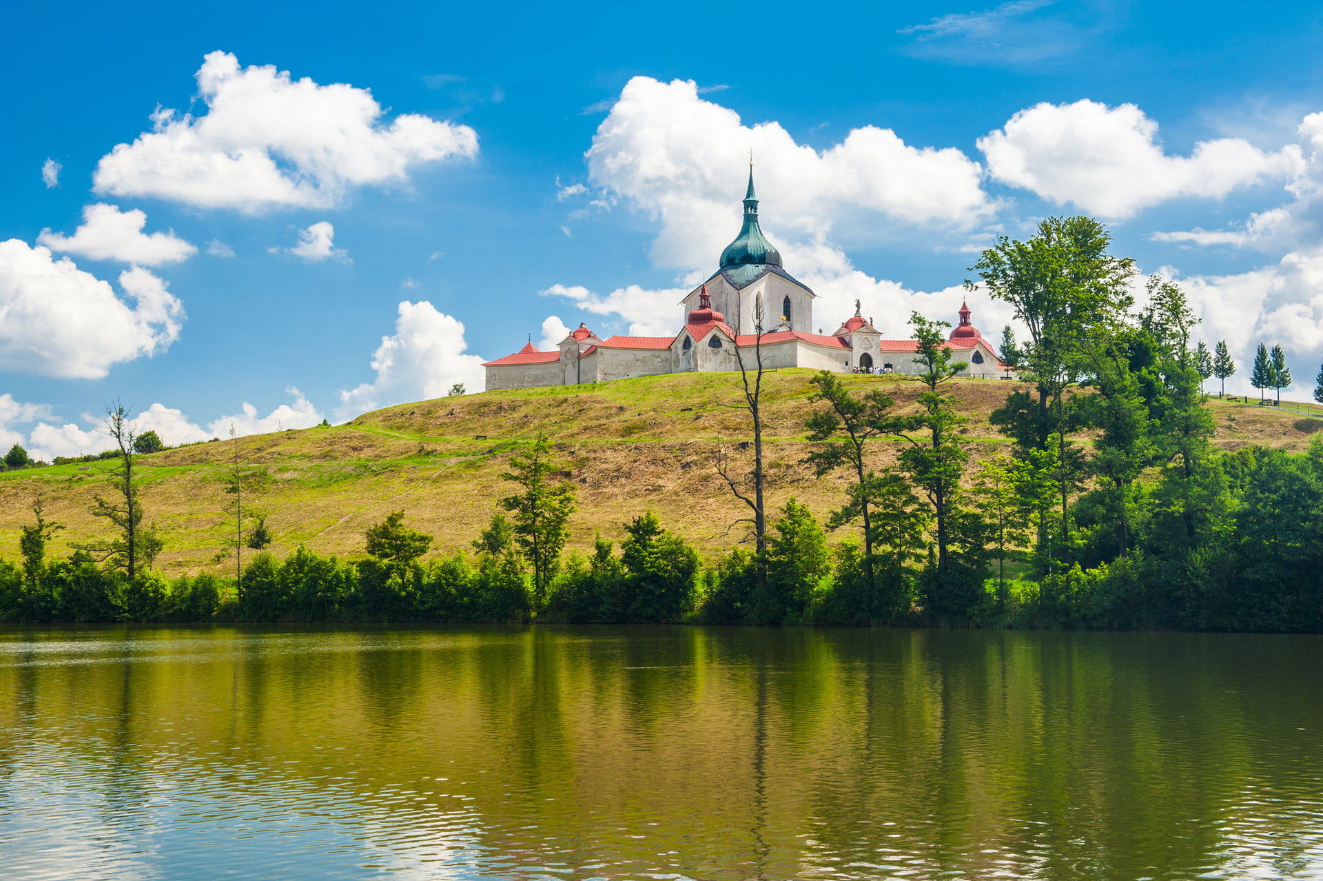 High quality hoto of Zelena Hora Monastery - Czech Republic